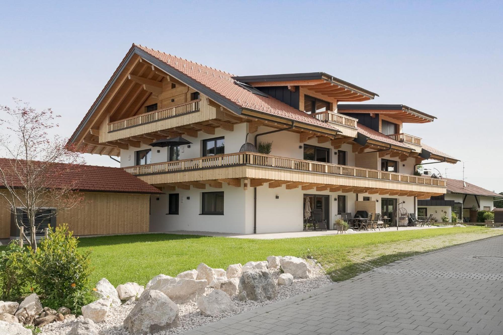 Fenjoy: Ferienapartment In Neubau / Balkon / Bbq Bernau am Chiemsee Exterior foto